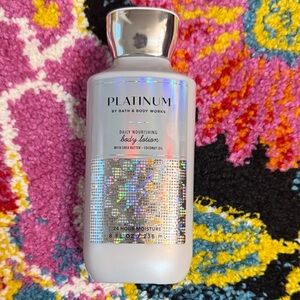 Bath & Body Works Platinum Body Lotion - Silver and White
